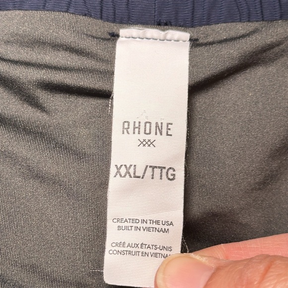 RHONE Pursuit 7" Lined Athletic Short Navy Men’s size XXLarge Athletic Active - Picture 10 of 15